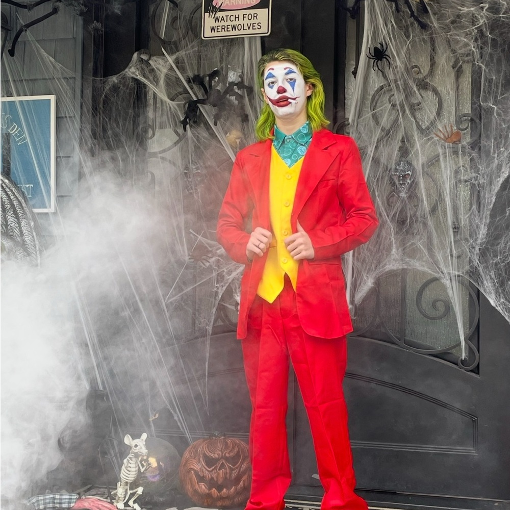 Clown Costume - Red and Yellow